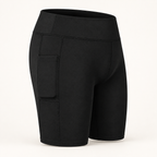 Women’s Stretch Yoga Shorts with Phone Pocket