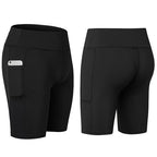 Women’s Stretch Yoga Shorts with Phone Pocket