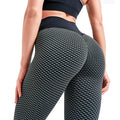 Butt Lifting Yoga Leggings – High Waist, Tummy Control & Honeycomb Texture